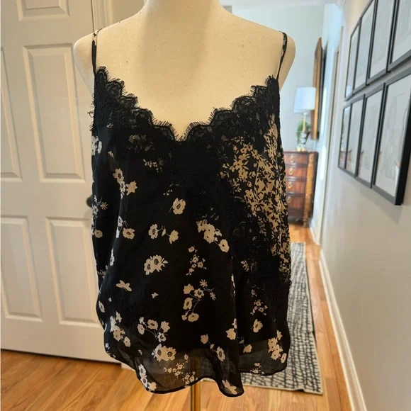 Heartloom Black/Cream Floral Cami NWT - Picture 4 of 9